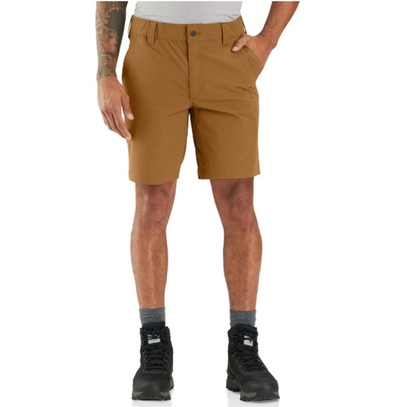 Carhartt LWD Hybrid Shorts NWT Gorpcore Size 42 Carhartt Brown UPF 50 - Picture 12 of 12